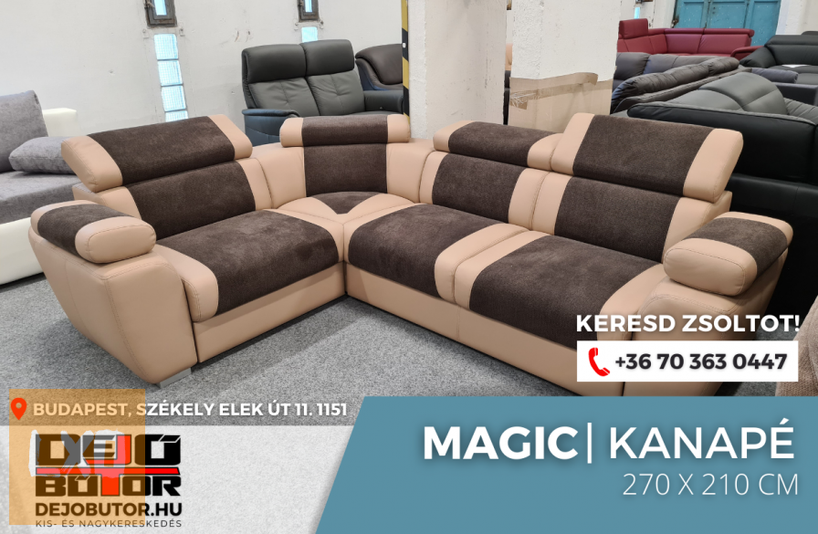 Magic XL rugós sarok kanapé ülőgarnitúra 270x210 cm ágyazható bézs apróhirdetés