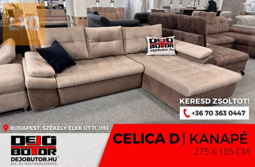 Celica kanapé ülőgarnitúra 275x185 cm sarok bútor drapp apróhirdetés