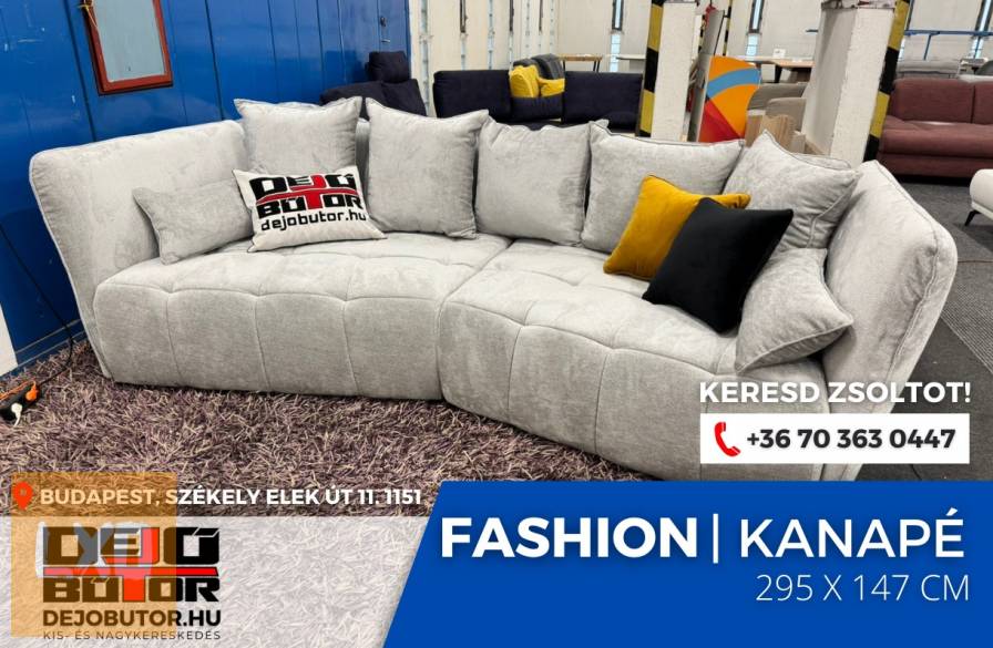 Fashion dizájn ezüst kanapé ülőgarnitúra 295x147 cm bútor fix apróhirdetés