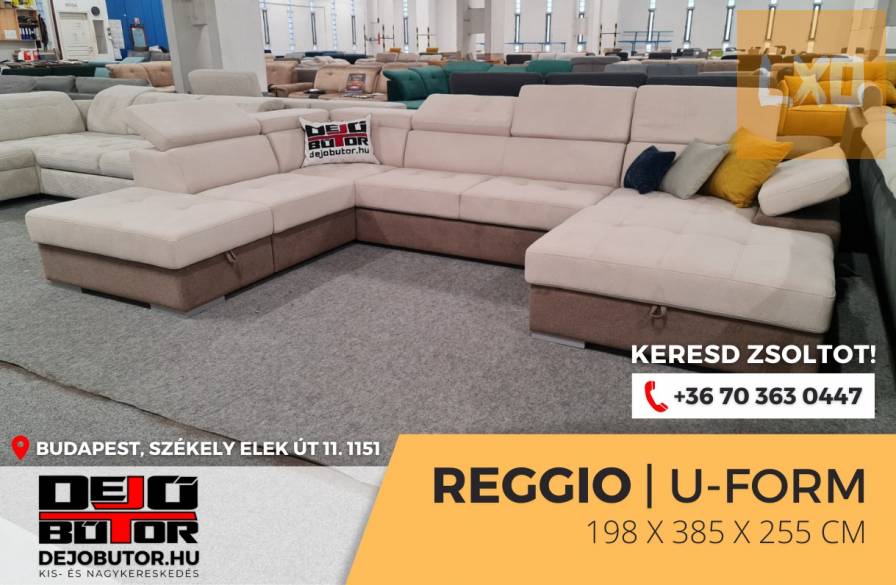 Reggio bézs relax kanapé ülőgarnitúra 197x385x255 cm ágyazható ualak apróhirdetés