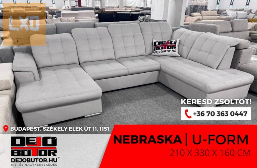 Nebraska grey relax kanapé ülőgarnitúra 160x210x330 cm ágyazható ualak apróhirdetés