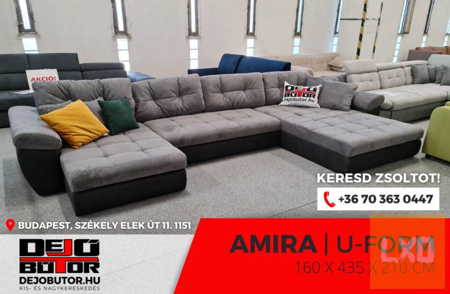 Amira grafit sarok kanapé ülőgarnitúra 160x435x210 cm ualak apróhirdetés