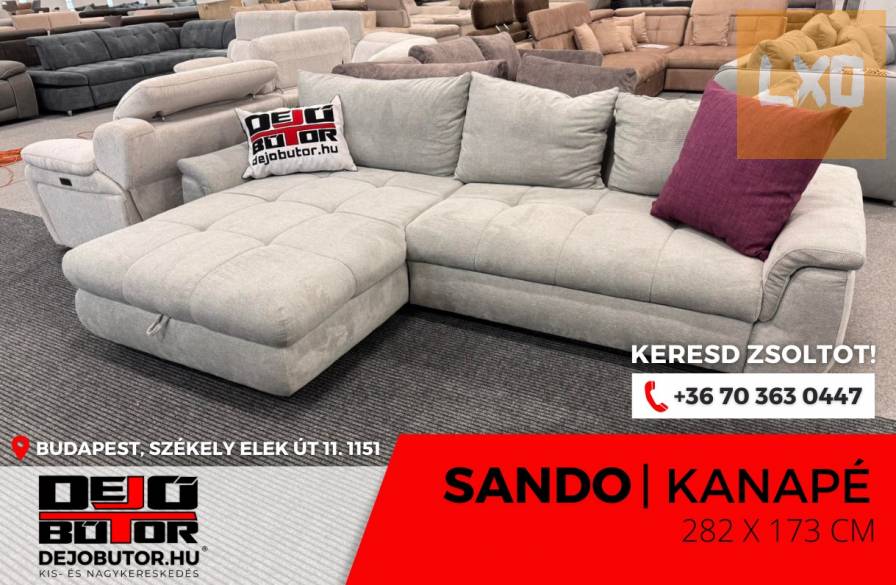 Sando natúr kanapé ülőgarnitúra 282x175 cm sarok bútor ágyazható apróhirdetés