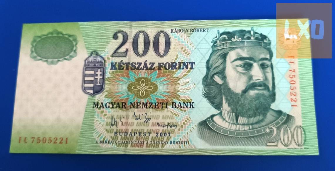2007-es 200 Forint bankjegy – szép állapot – F C 7505221 sorozat. apróhirdetés
