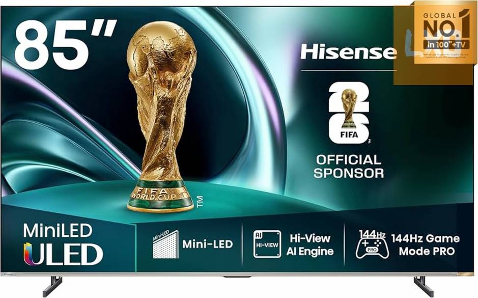 Hisense 85U7Q Pro UHD Smart Miniled TV, sötétszürke, 215 cm apróhirdetés