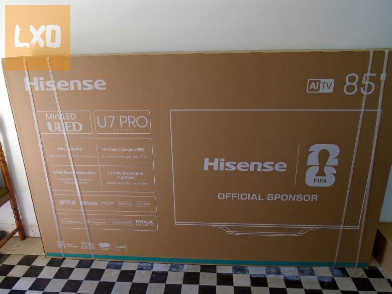 Hisense 85U7Q Pro UHD Smart Miniled TV, sötétszürke, 215 cm apróhirdetés