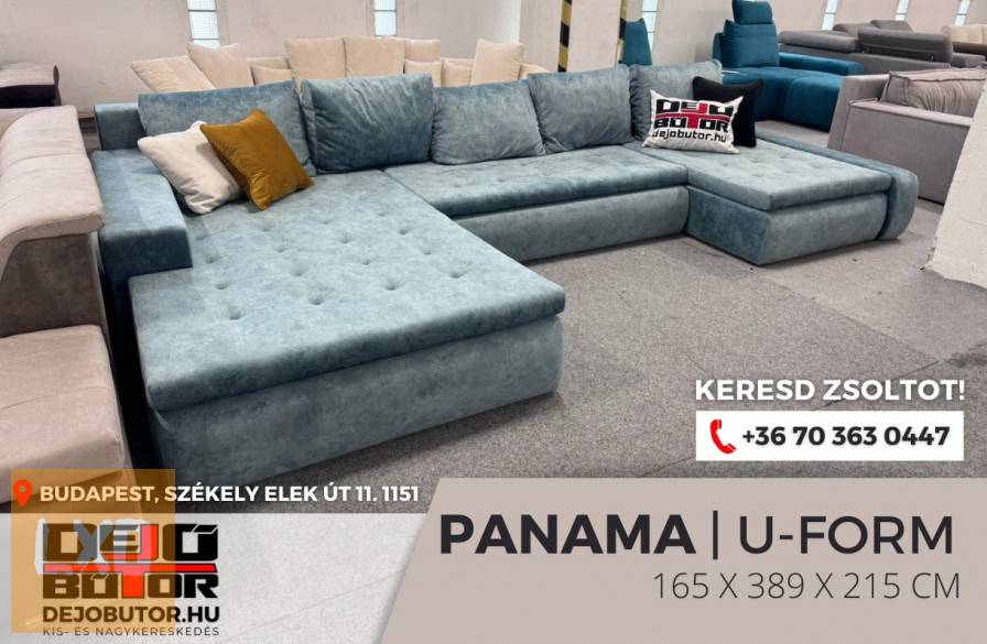 Panama ualak kanapé ülőgarnitúra 215x389x162 cm ágyazható menta apróhirdetés