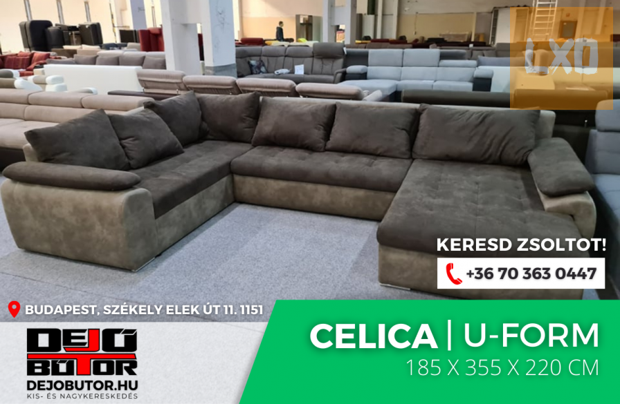 Celica ualak kanapé ülőgarnitúra 185x355x220 cm ágyazható retró apróhirdetés