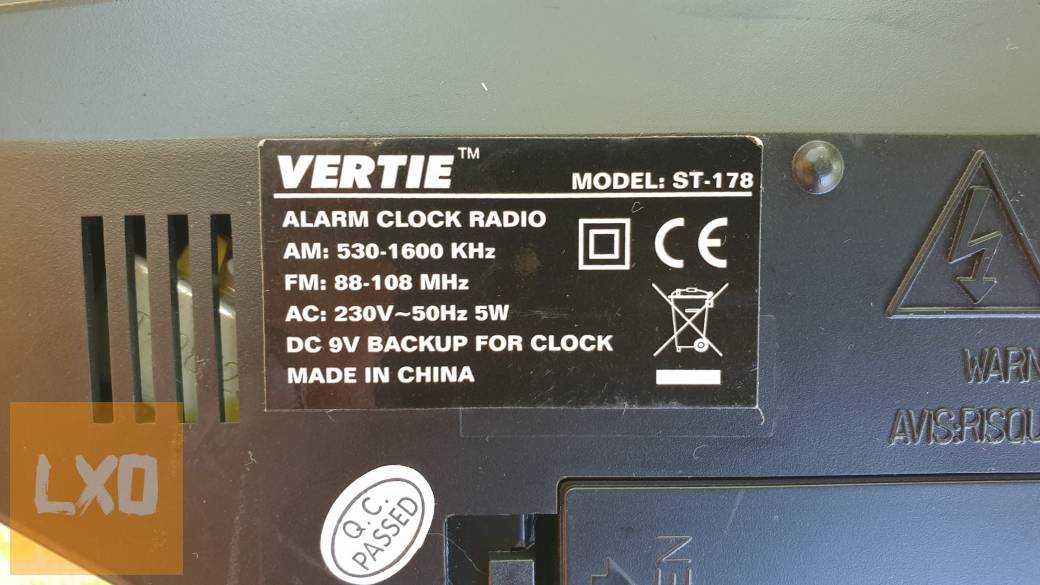 Vertie ST-178 ébresztőórás FM/AM rádió eladó apróhirdetés