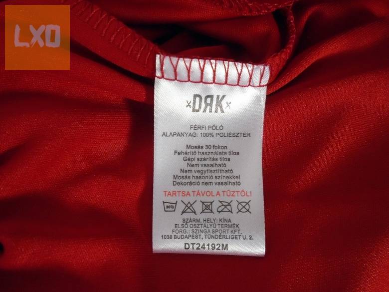 DRK piros szurkolói mez XL apróhirdetés
