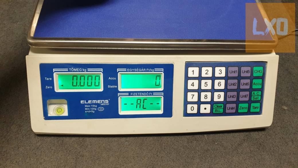 Bolti / piaci elektronikus mérleg eladó, 15kg apróhirdetés