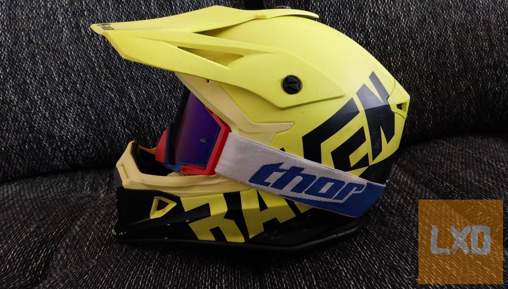 Raven motocross bukósisak (M-es méret) + Thor cross szemüveg szettben! apróhirdetés