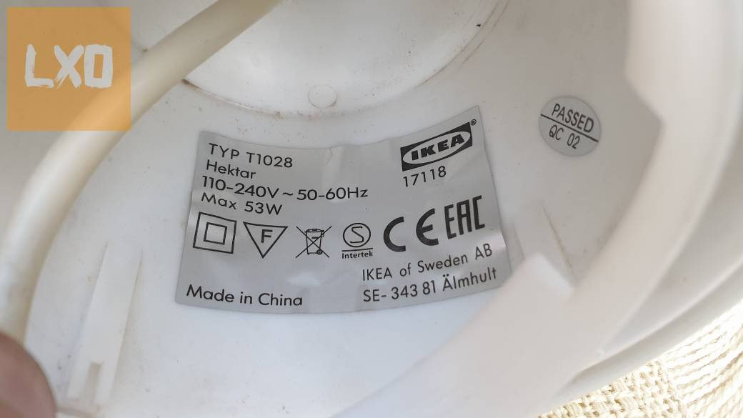 IKEA T1028 Hektar függeszték, mennyezeti lámpa eladó apróhirdetés