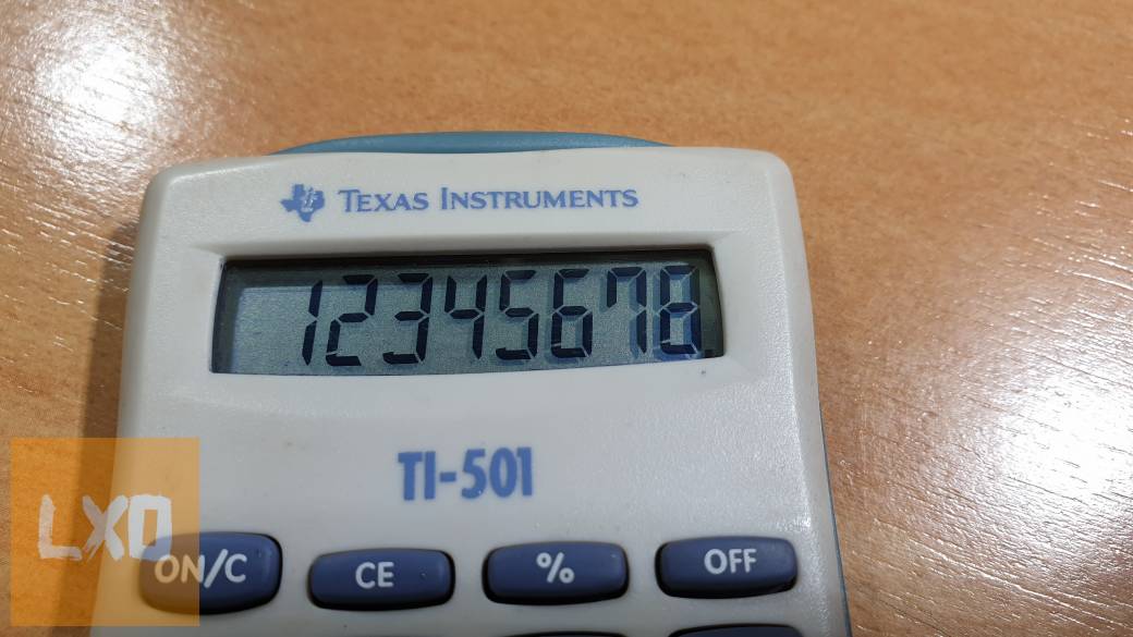 Texas Instruments TI-501 mini számológép eladó apróhirdetés
