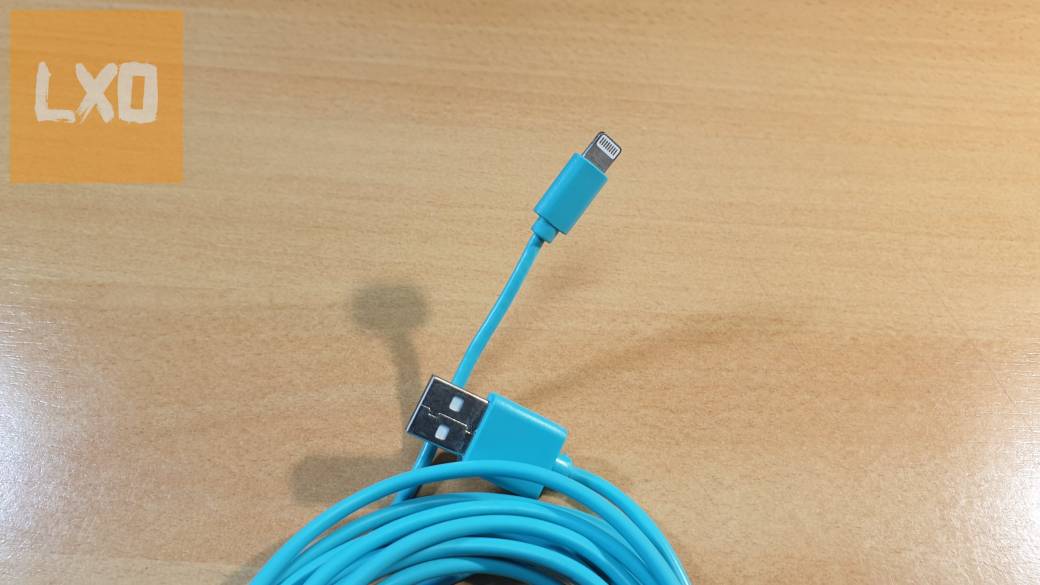 USB 2.0 - Lightning kábel eladó, kék, 3m apróhirdetés