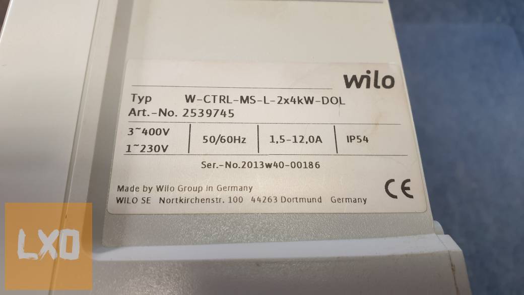Wilo Easy Control 2x4 kW fűtési szivattyú vezérlő eladó apróhirdetés