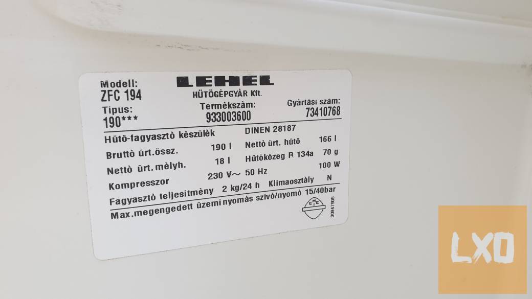 Lehel Zanussi 166l hűtő - fagyasztó szekrény eladó apróhirdetés