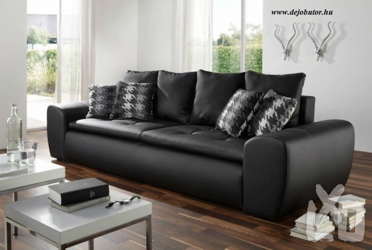 Tullon fekete kanapé ülőgarnitúra nyitható ágyneműtartós 260x100 cm apróhirdetés