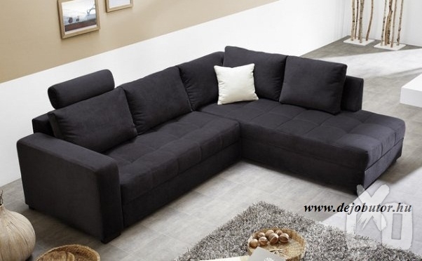 Aura fekete sarok kanapé nyitható ágyneműtartós apróhirdetés