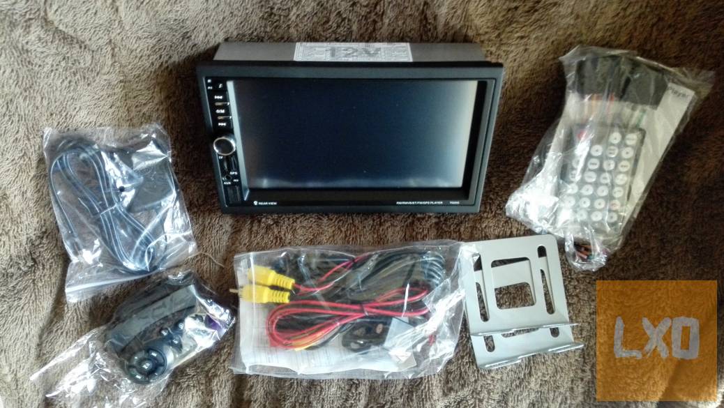 2 DIN 7col BT,FM,TF,GPS,USB MP5 tolatókamera 2távirányító apróhirdetés